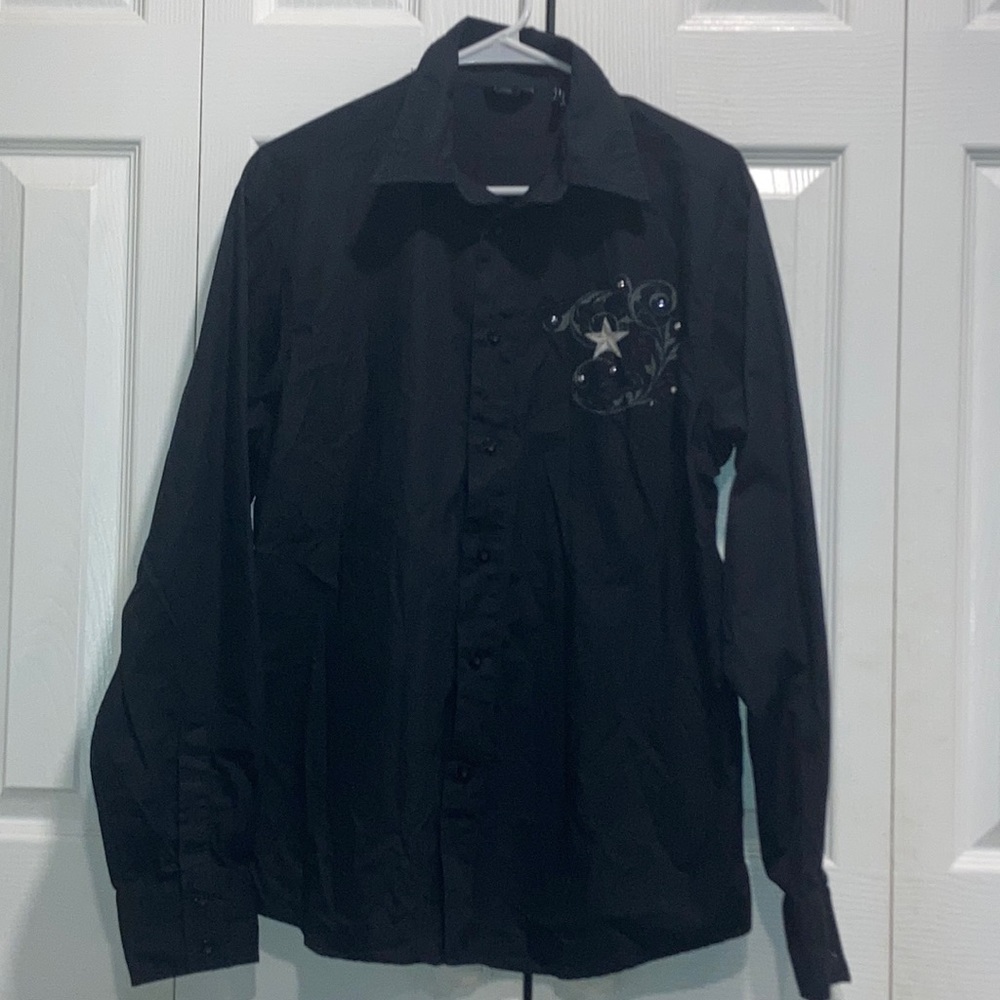 Men’s llcool j long sleeve shirt black size M